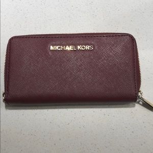 Michael Kors Oxblood Wallet